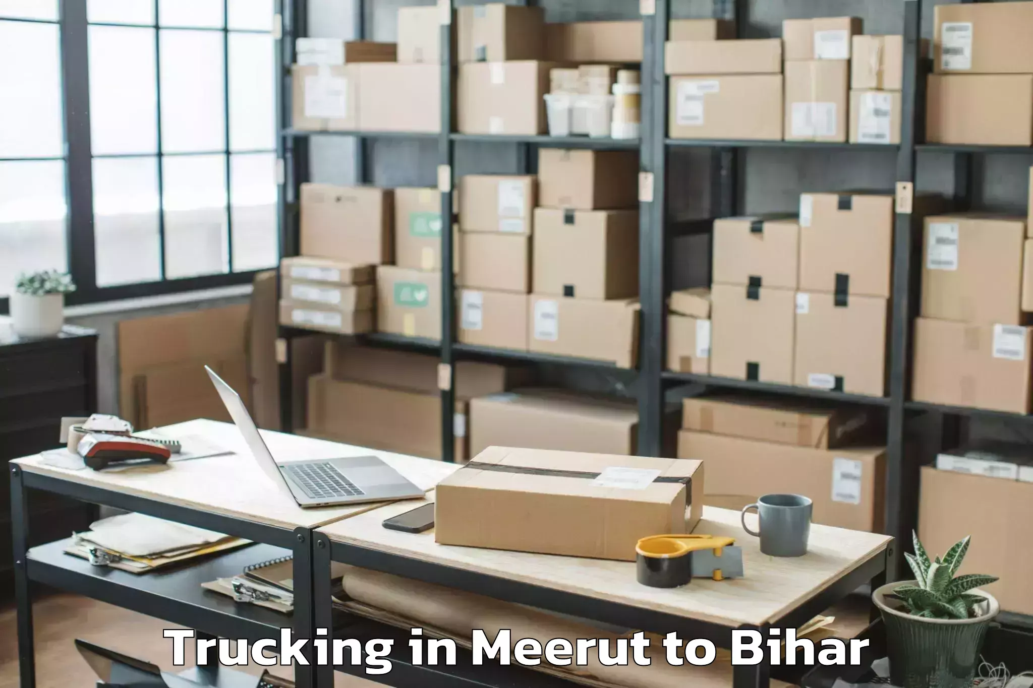 Easy Meerut to Purnahiya Trucking Booking